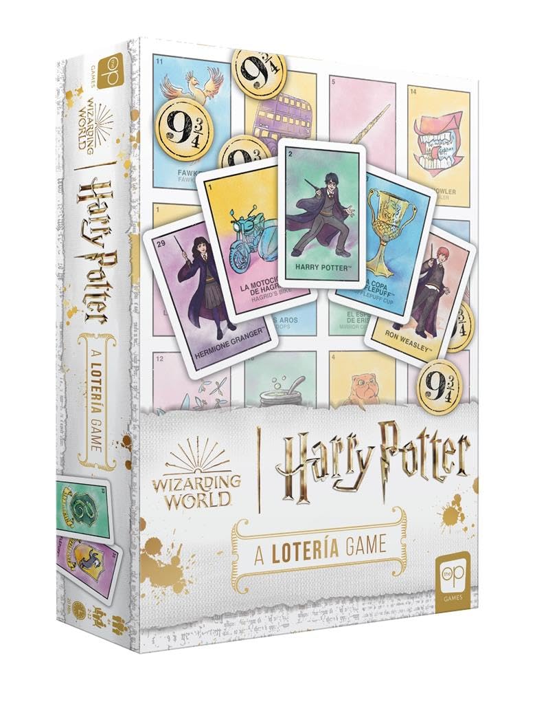 Harry Potter Loteria | Traditional Loteria Mexicana Game of Chance | Bingo Style Game Featuring Custom Artwork & Illustrations from Harry Potter Films | Inspired by Spanish Words & Mexican Culture