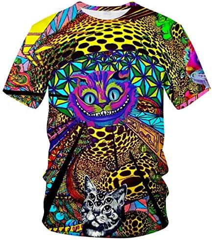 Amazon.com: Hisayhe Trippy Psychedelic T-Shirt Men's 3D Cool