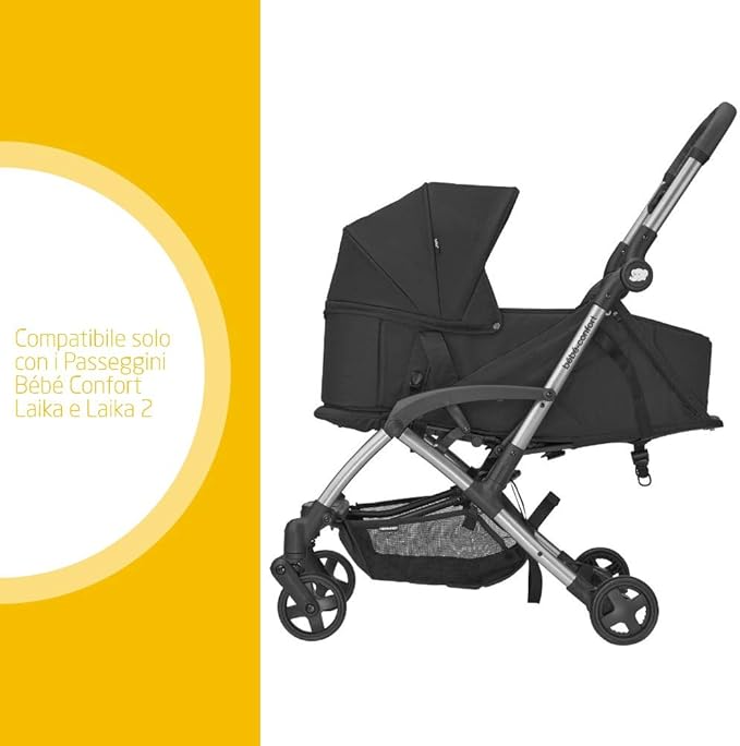 Bebe Confort Laika Navicella Morbida Per Passeggino Leggero Laika Nomad Black Prima Infanzia Passeggio