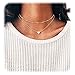 Wowanoo Choker Necklace Set Multilayer Layers Chain Clavicle Necklace Jewelry for Women
