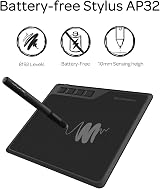 GAOMON S620 OSU Signature Tablet 4 Express Keys 8192 Pen 5080LPI view 6