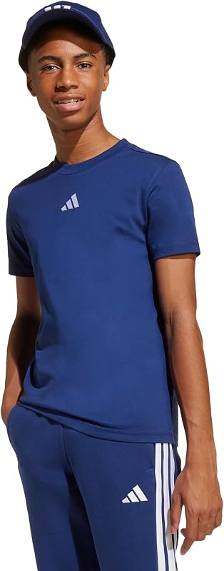 Unisex niños Essentials Shirt, Dark Blue/White, 15-16 Years — foto 7 de 8