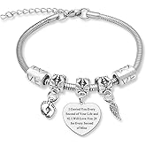 Jielahua Miscarriage Memorial Gifts for Mother Memorial Bracelet Sympathy Gifts for Women Miscarriage Bereavement Gift for Mother Parents Remembrance Bangle Bracelet Gift for Women