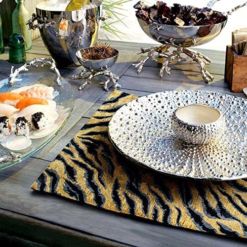 Artbisons Luxury Tiger Handmade Dining Table Mats Sets of 6 Place Mats 16"x12"