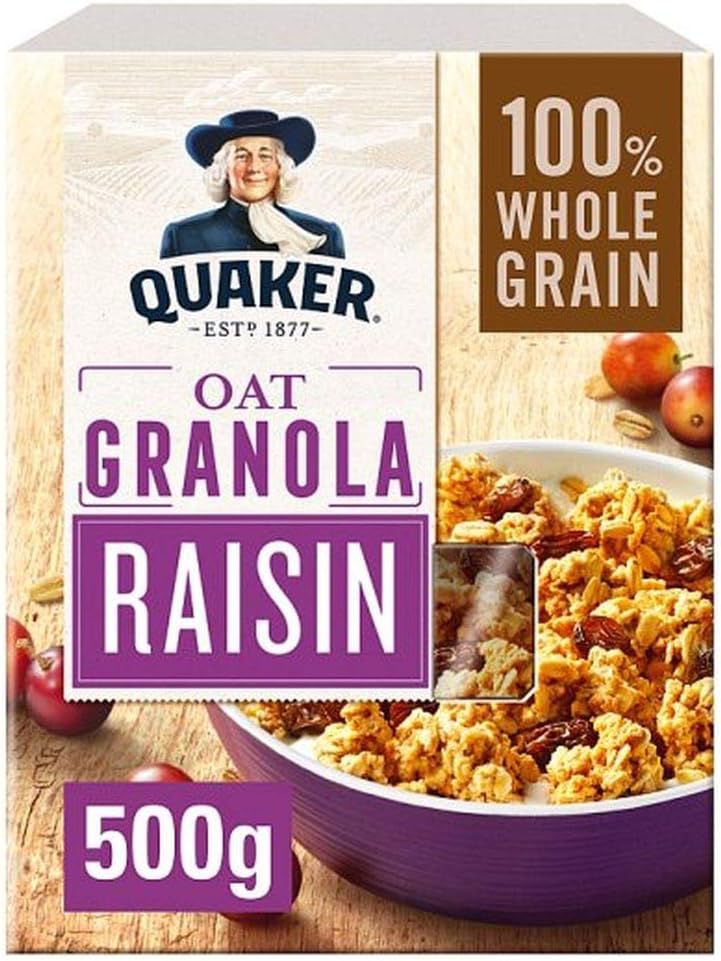 Amazon [Quaker ] クエーカーオーツ麦グラノーラレーズン500グラム Quaker Oat Granola Raisin