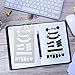 20 Pieces,Over 1000 Different Patterns of Journal Stencil Painting Stencil Letter Stencil Planner Stencil for DIY Craft,Scrapbooking and DIY Craft