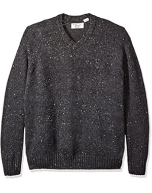 Men's Big and Tall Raglan Donegal Sweater