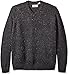 Original Penguin Men's Tall Raglan Donegal Sweater, Dark Charcoal Heather, 2X Big