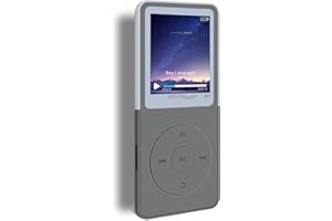 CONODO MP3 Player,Voice Recorder,MP4 Player with Bluetooth 16GB Portable Digital HiFi Lossless Music Long Battery Time 1.8" Screen Support up to 128GB White