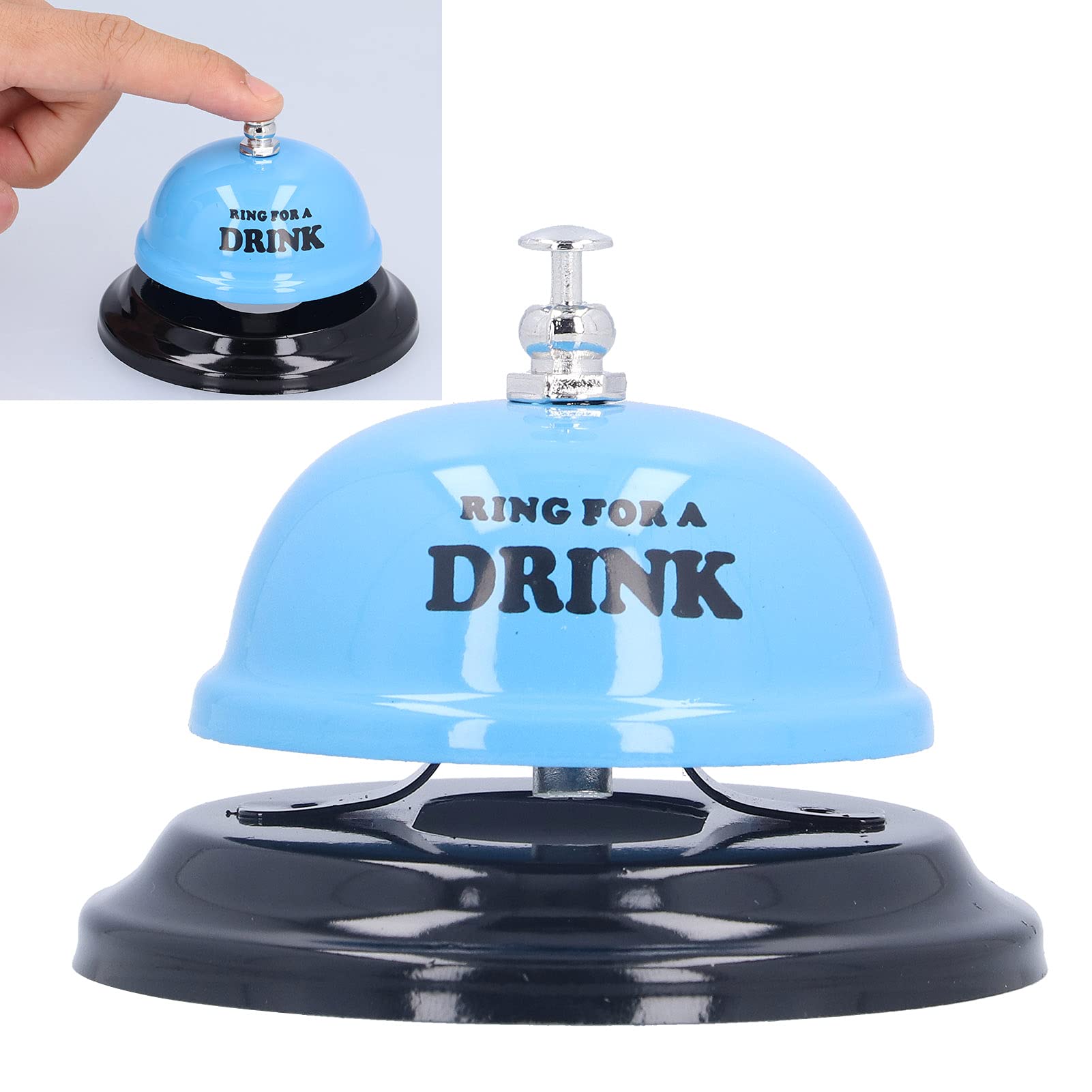 Call Bell, Classic Bell‑shaped Restaurant Ring for Bar/Diet Bar/coffee Shop/restaurant(blue)