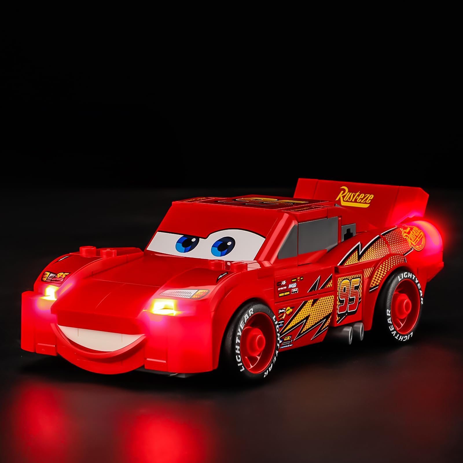 Photo 1 of **pre opened / unsure of missing pieces single packets inside*** BRIKSMAX 2.0 Light Kit Compatible with Lego Disney Lightning McQueen 77255 Building Sets- Original LED Lighting Kits (Accessories Only),Cable-Hiding Tech for Display, Gifts & Collectors