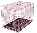 Internet's Best Double Door Steel Crates Collapsible and Foldable Wire Dog Kennel, 42 Inch (Large), Pink