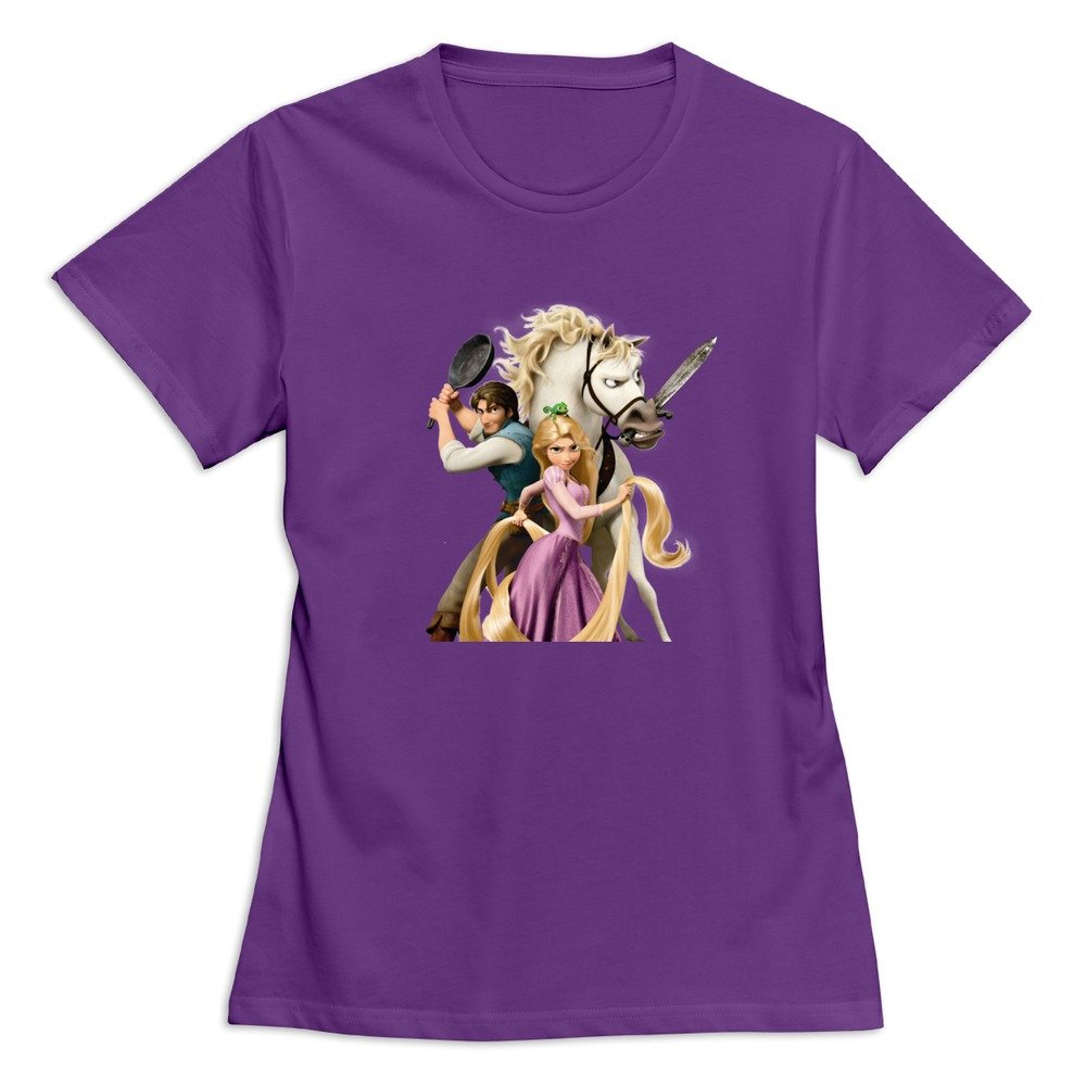 Female Tangled Flynn And Rapunzel Design Tee By Mjensen 2222 Shirts