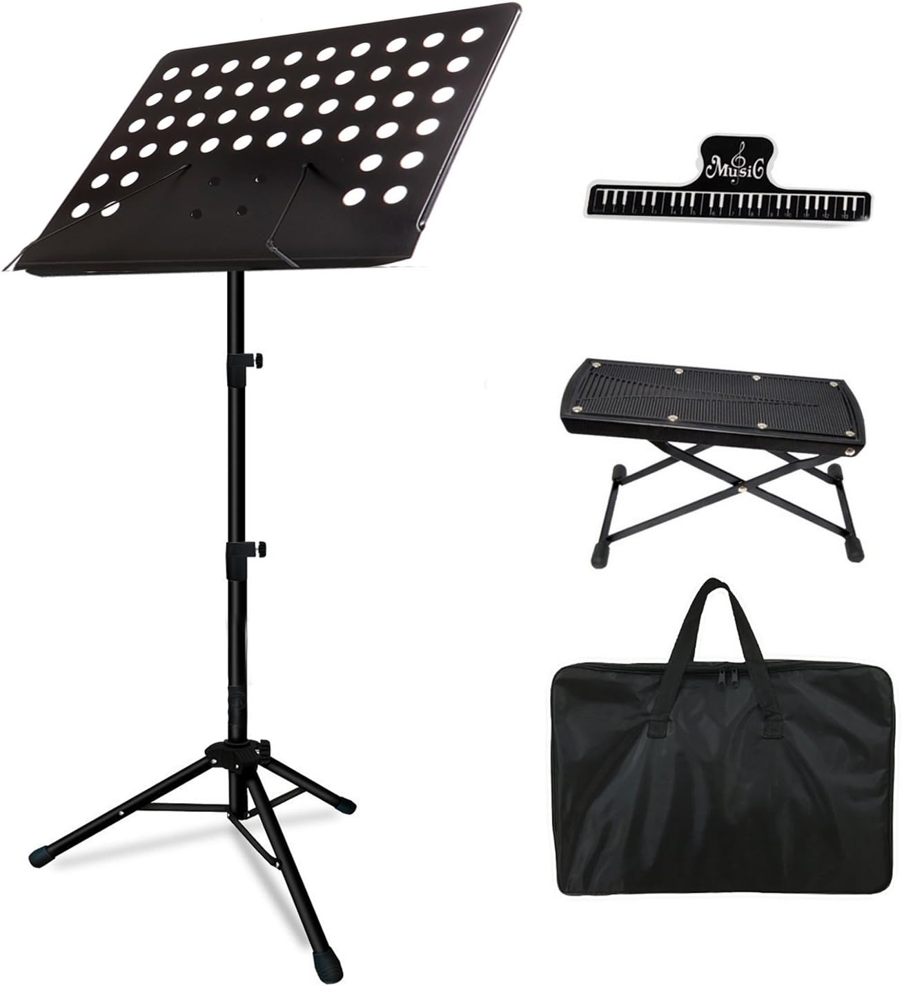 Music Stand, Professional Collapsible Music Stand for Music