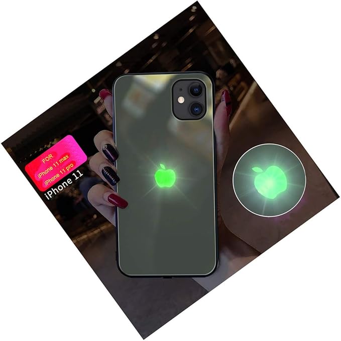 HONHAN Silicon LED Logo Light iPhone Case Glowing Light Amazon.in
