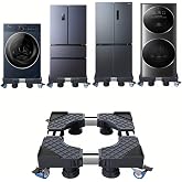 BeNisin Heavy-Duty Appliance Stand, 1200LBS Universal Washer Dryer Pedestal Stand with Locking Wheels, Adjustable Refrigerator adjustable size (16&ldquo;-26&rdquo;) Stand for Mini Fridge, Moving Dolly for Washing Machine
