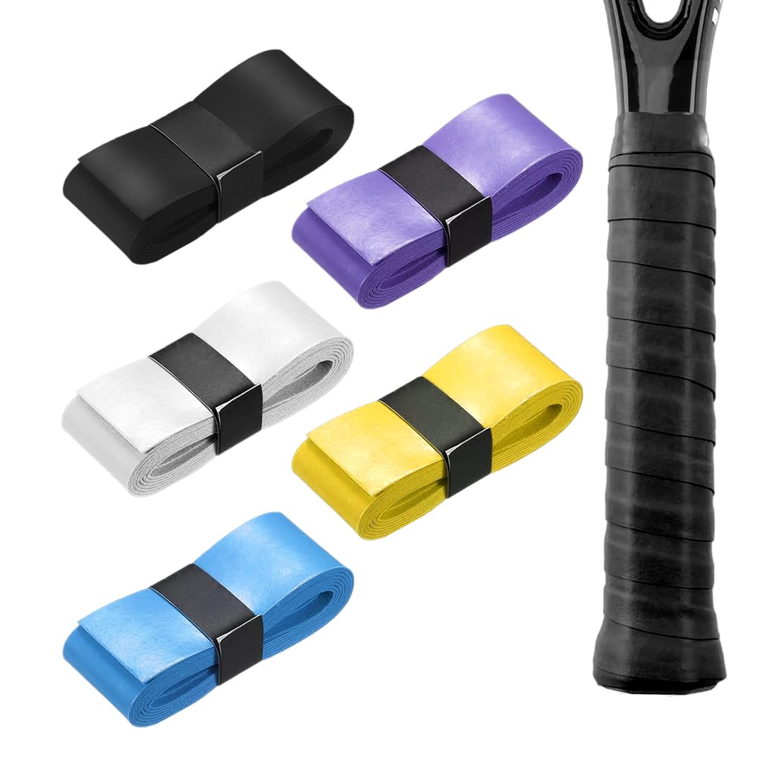 LICQIC PU Replacement Racket Grip, Badminton Tennis Overgrip, Racquet Tape for Babolat Tennis Racket Grip