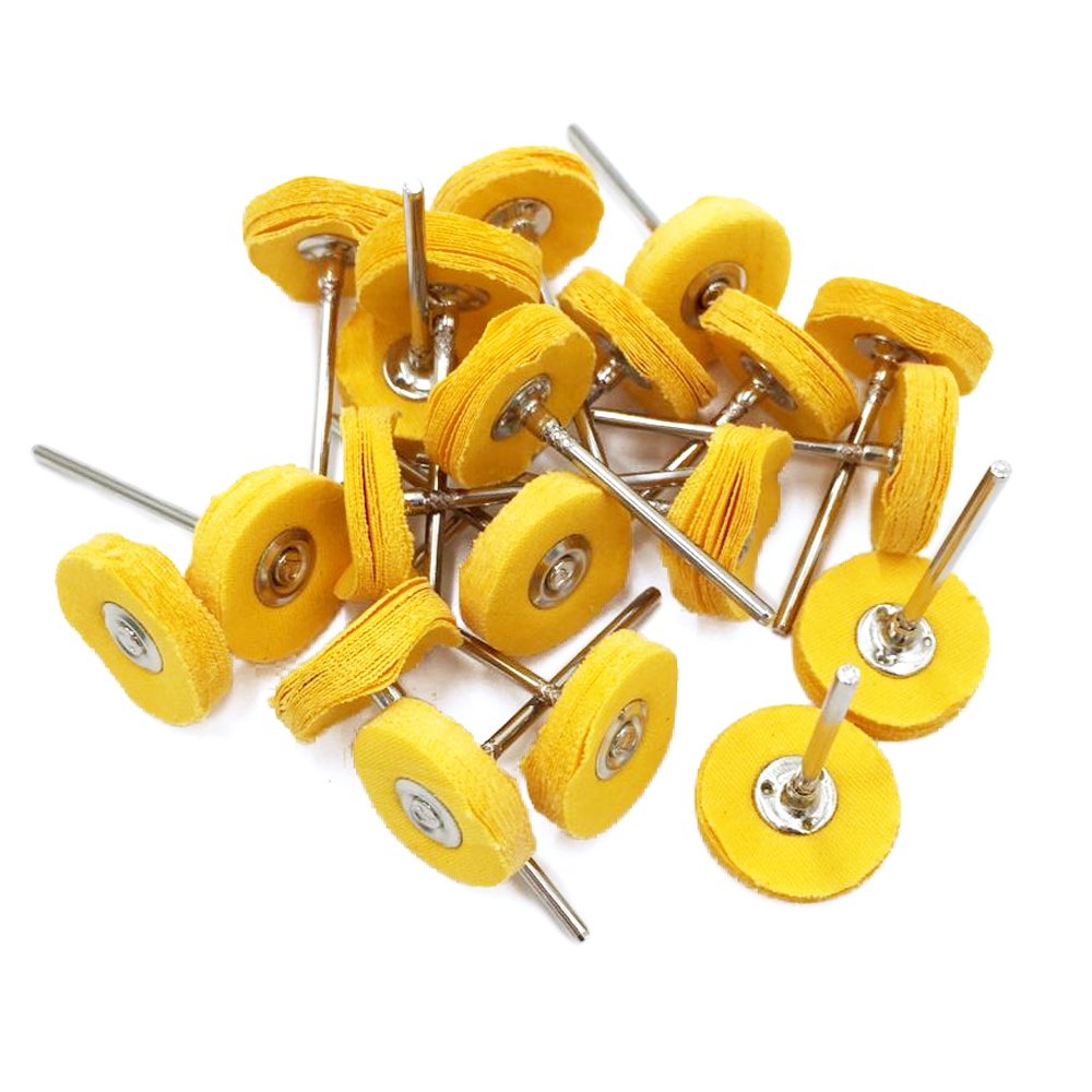 NIUPIKA Polishing Buffing Wheel Buffs Set Fits Rotary Tools 2.35mm Shank 20 Pieces