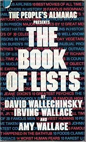 the book of lists david wallechinsky