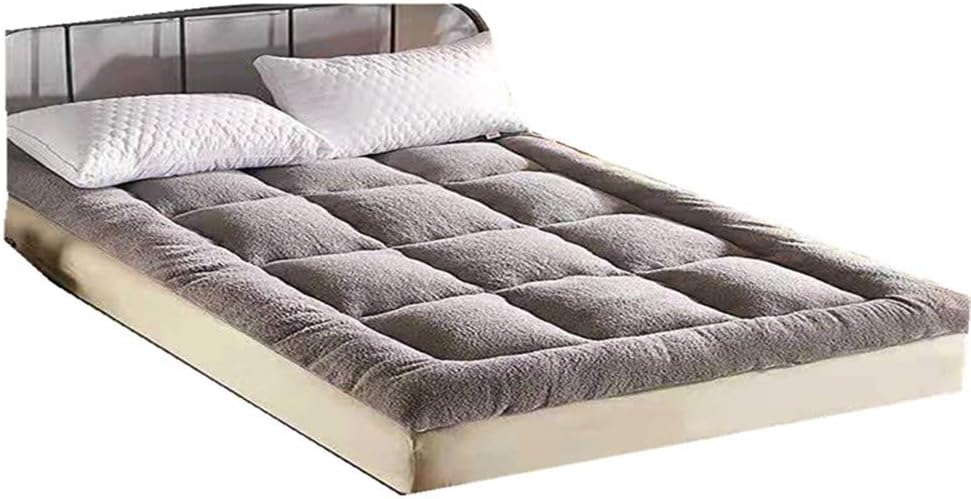 Foldable Plush Floor Mattress Thicken Non-Slip Futon Mattress Japanese Student Tatami Mattress Comfort Living Room Portable Sleeping Pad WashableA-90x200cm(35x79inch)