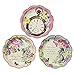 Talking Tables Truly Alice Disposable Plates, 12 Count, 7.3 inches for Tea Party or Birthday, Pink