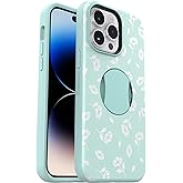 OtterBox iPhone 14 Pro (Only) OtterGrip Symmetry Series Case - Poppies by The SEA (Blue), Built-in Grip, Sleek case, Snaps to MagSafe, Raised Edges Protect Camera & Screen