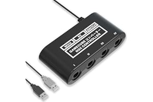 Gamecube Controller Adapter for Nintendo Switch Gamecube Adapter, Super Smash Bros Gamecube Adapter for Switch2/Wii u/Switch/