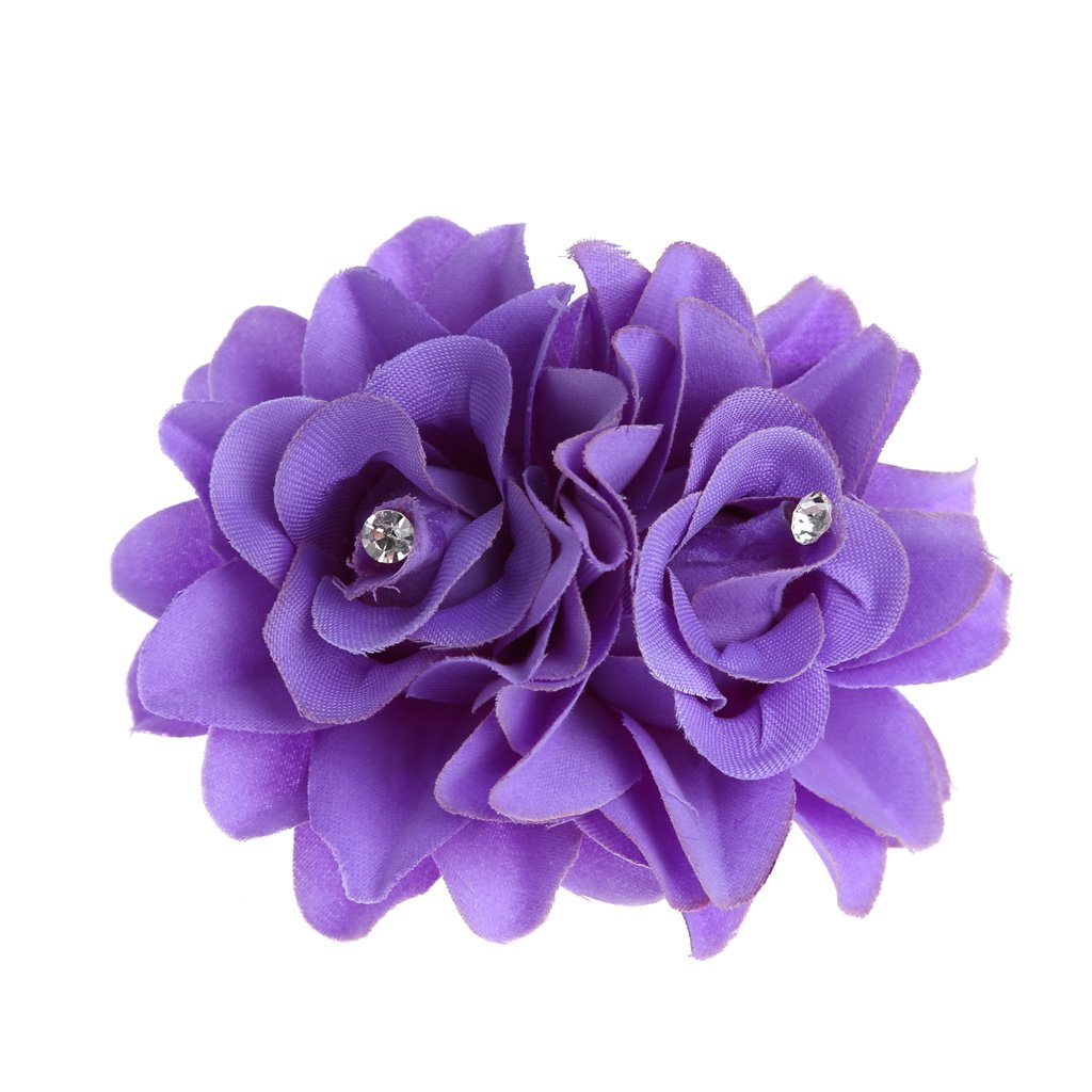 Peachshop Bridal Rose Flower Hairpin Wedding Brooch Bridesmaid