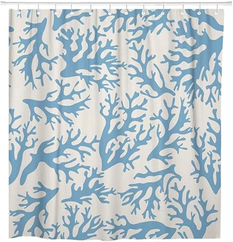 None brand Mar Rojo Coral sobre Beige en Estilo Vintage Arrecife Azul