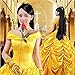 HalloweenCostumeParty Beauty and Beast Belle Costume Dress For Adults Woman(XXL)