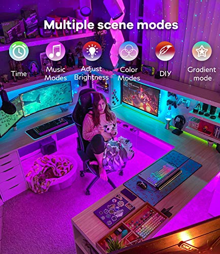 QJB Alexa LED Strip Lights 65.6ft - Smart WiFi LED Strip Lights Works with Alexa Google Assistant, Music Sync RGB Color… - Image 3