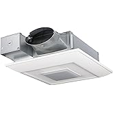 Panasonic FV-0510VSL1 WhisperValue Bath Fan + Light, 50-100 CFM | WhisperValue DC Pick-A-Flow Bathroom Exhaust Fan with LED Light, 50-80-100 CFM, Energy Star Certified