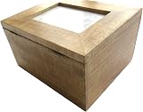 Purity Style Large Wooden Memory Keepsake Box with Built-in Photoframe view 4