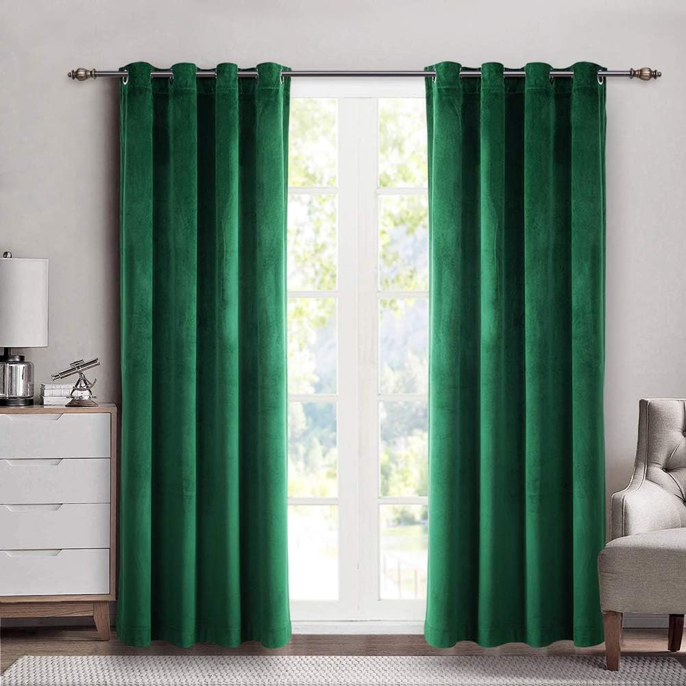 Best emerald living room curtains