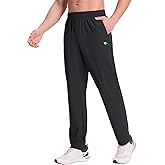 baleaf Men's Athletic Pants with Zipper Pockets Lightweight Quick Dry Tapered Sweatpants for Track Workout Running Jogging