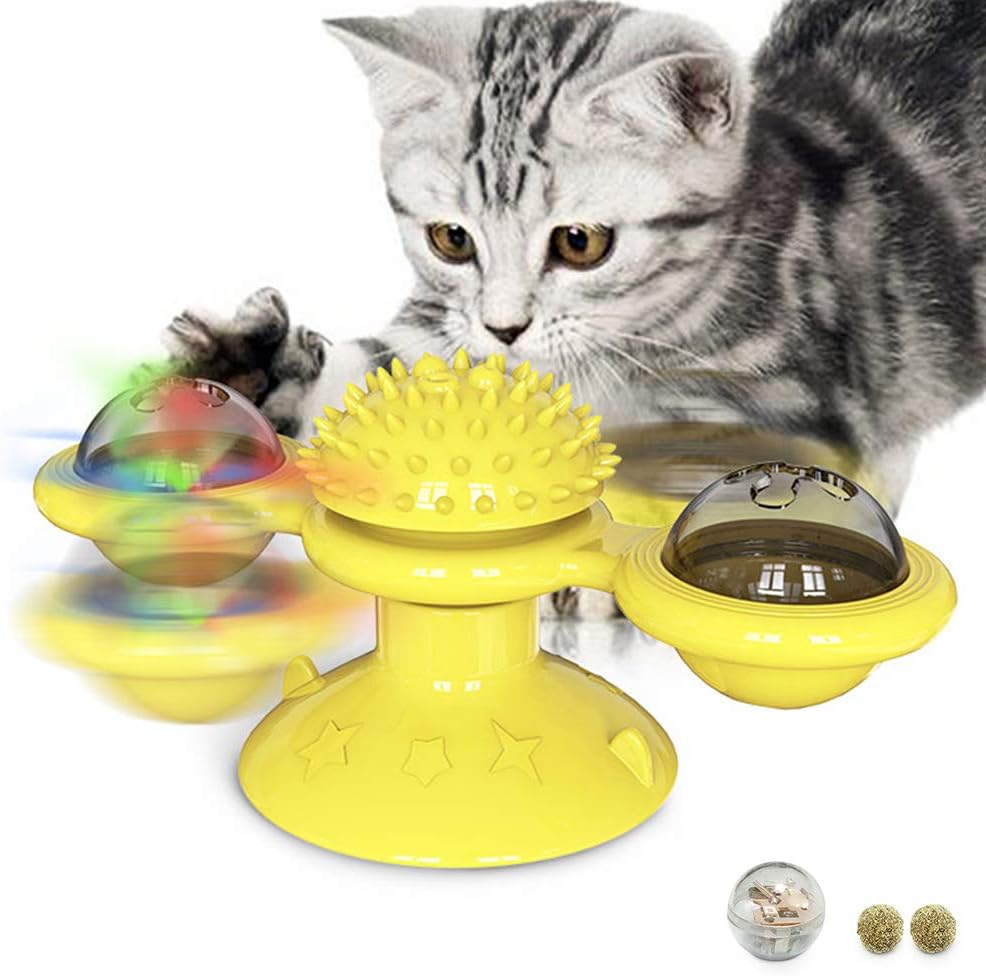 Diamerd Cat Catnip Toys (Yellow) : Pet Supplies