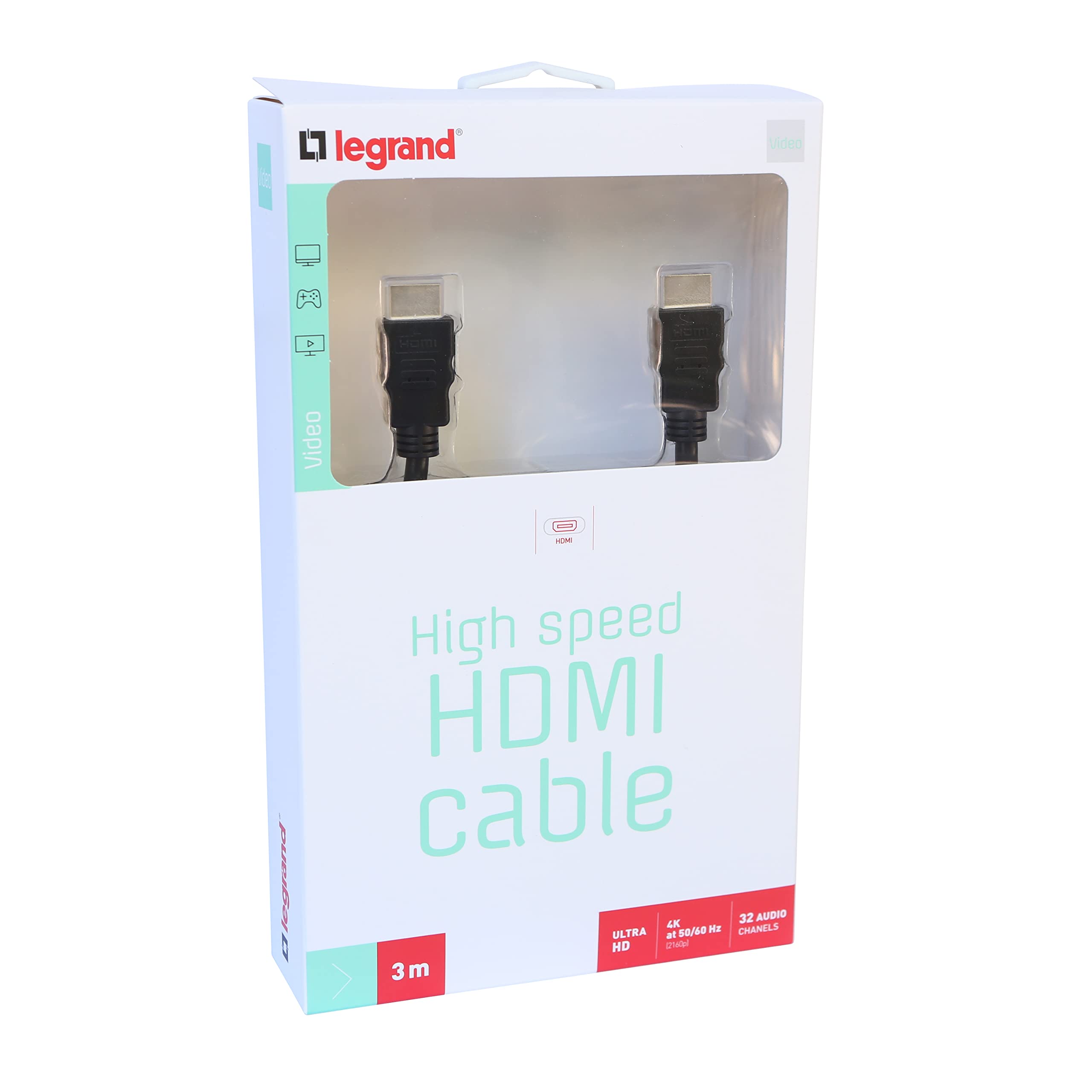 Legrand - High speed HDMI with ethernet cord 3 m
