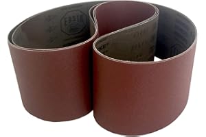 ABRASIVE RESOURCE Starcke Sanding Belts 4 X 54 Cloth Aluminum Oxide Sander Belts (3 Pack, 80 Grit)