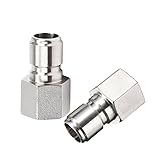 2Pcs Stainless Steel Female Quick Disconnect FPT