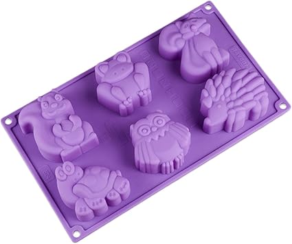 Amazon Joyi 6個のかわいいカンガルーカメカエル ハリネズミ シリコンケーキ チョコレート 石鹸 デコレーション型 ランダムカラー 29 5 17 3 5cm Comin18ju Joyi 飴 チョコレート型 通販