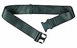 Web Belt, 48in. L, Black, Nylon, Buckle