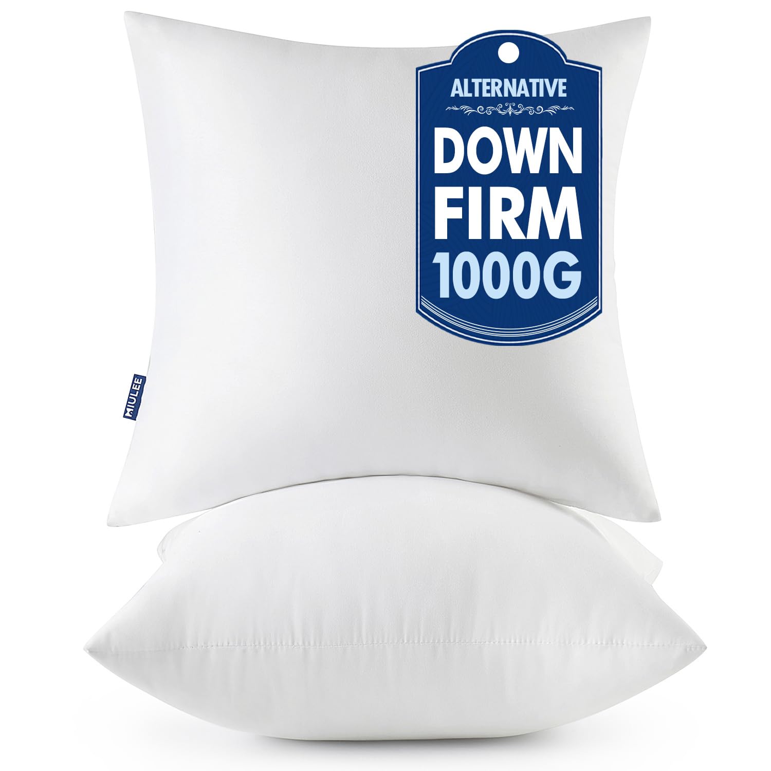 Photo 1 of MIULEE Throw Pillows Inserts, Pack of 2 28x28 Inch 100% Virgin Fiber Filling Bed Couch Pillows