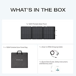 EF ECOFLOW 160 Watt Portable Solar Panel for Power
