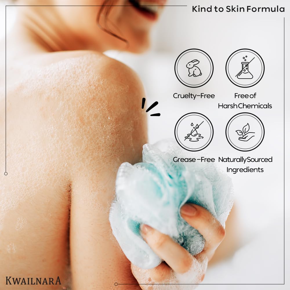 Kwailnara Peach Milk Body Wash – Korean Body Wash with Peach Extract for Clear and Bright Skin 560 g / 19.75 oz.