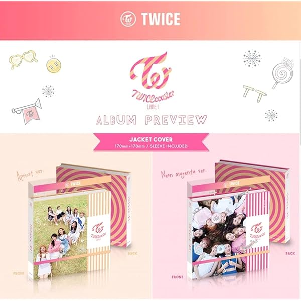 TWICE [TWICECOASTER:LANE 1] 3rd Mini Album 2VER SET 2 CD+2ea Photo