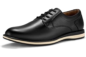 HEEZ Men's Oxford Shoes Modern Lace Up Dress Shoes Formal Derby Dress Sneakers Comfortable Business Office Walking Shoes