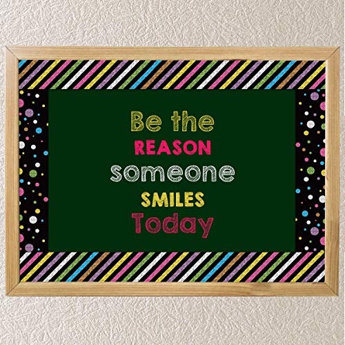 Colorful Chalkboard Bulletin Board Confetti-Themed Double Side for Classroom Decoration
