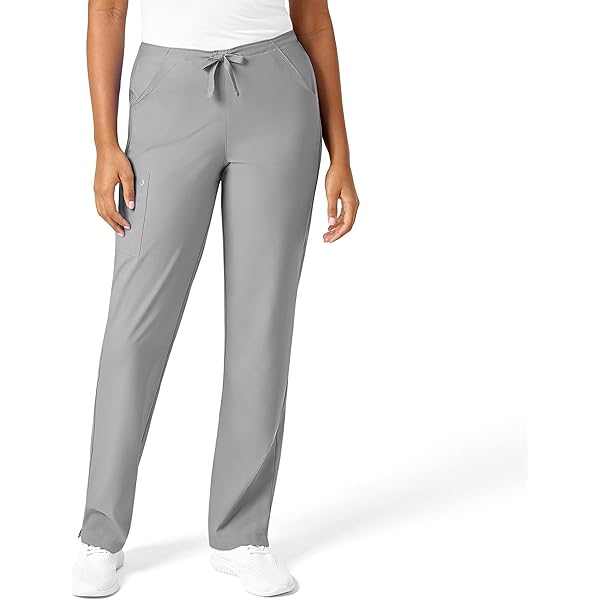 WonderWink Pantalón Médico Con Cordón Para Mujer, Rojo -, XS