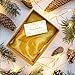 Supla 100 Pcs Christmas Holiday Table Setting Place Cards Gold Star Table Name Number Seating Cards Blank White Escort Cards Menu Tent Cards Wedding Guest Cards Buffet Cards for Party Dinner