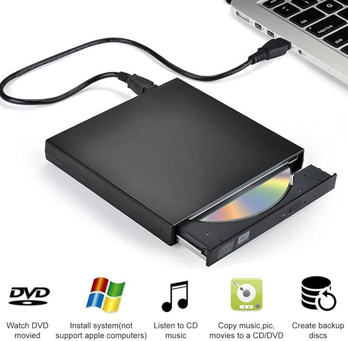 yododo Upgarded externo unidad de CD, grabadora de Protable reproductor